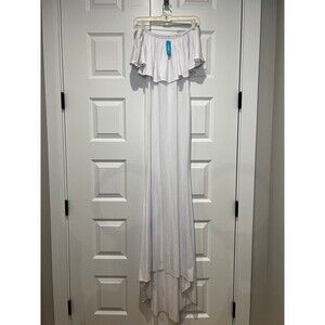 Love2Mi Hi-Lo Maxi Dress White Night! New With Tags